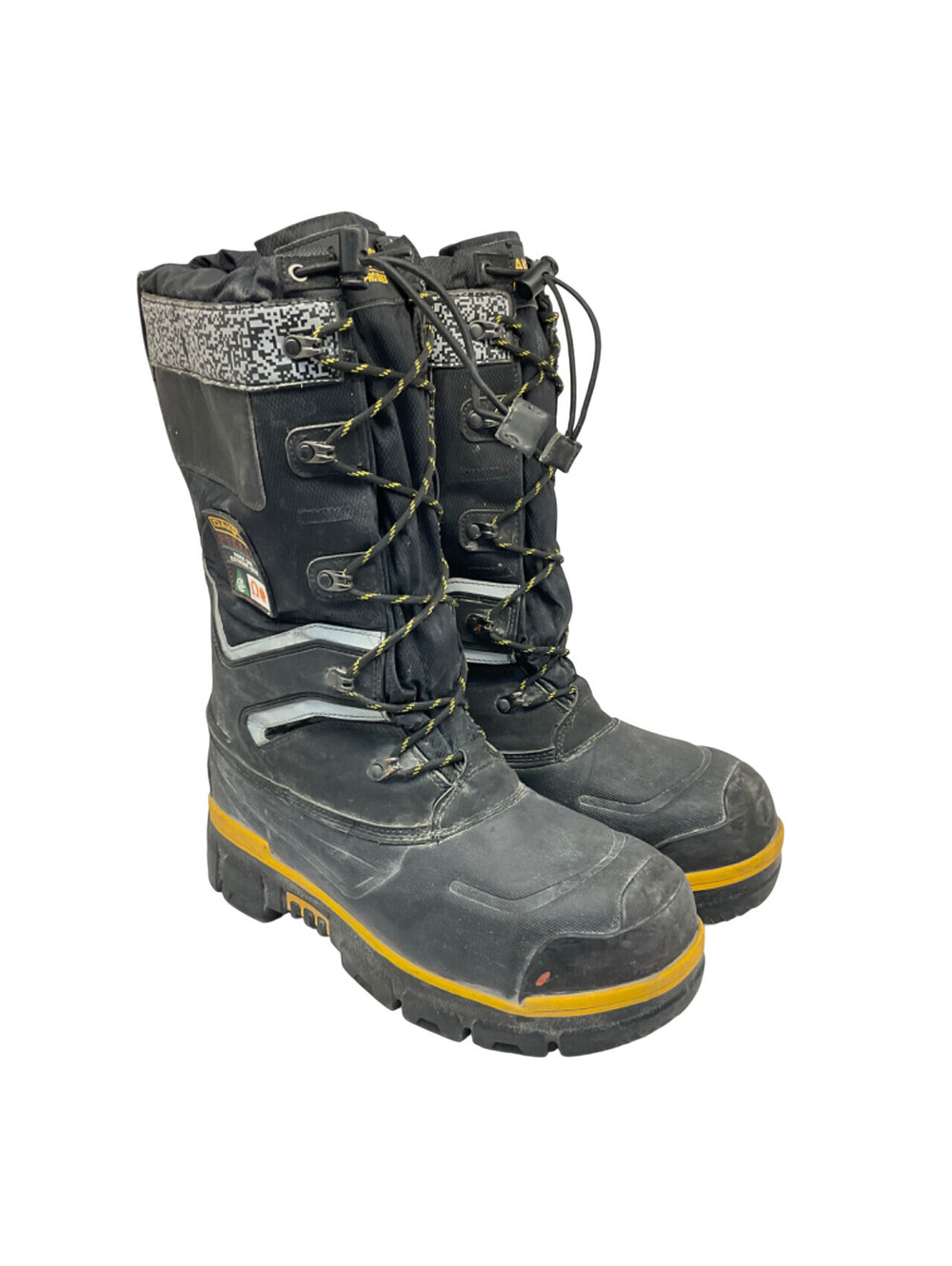 DAKOTA Men's 8530 Steel Toe Steel Plate Safety Winter Felt Pack Boots Black 8M